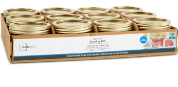 Mainstays 8-oz Clear Glass Wide-Mouth Canning Jars (12 Count)